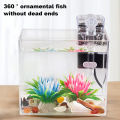 Observation Fish Tank 360 Degree Viewing Betta Fish Tank Aquarium for Home Office Decor High Light Transmittance Non-slip Base Ideal for Study Room Desktop Tabletop Fish Tank. 