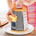 Stainless Steel Manual Grater Kadu Kash 6 Sided for Cheese Fruits Vegetables And More 6x5 inches. 