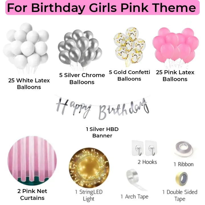 Beautiful%20Happy%20Birthday%20Decoration%20Set%20for%20Boys%20&%20Girls%20Including%20Birthday%20Banner,%20Latex%20Balloons,%20Metallic%20Balloons,%20Fairy%20Light,%20Adhesive%20Hook,%20Arch%20Tape%20&%20Net%20Curtains,%20Pink%20&%20Blue%20Birthday%20Decoration%20Full%20Set%20Items%20-%20Image%205