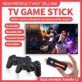 Q9 USB 2.0 Dual System Game Stick 8K Retro Video Games Console with Wireless Controller 64G TV Sticks 30000+ Games For PSP gift. 