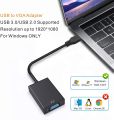 ABLEWE USB 3.0 to VGA Adapter, USB 3.0/2.0 to VGA Multi-Display Converter Support Resolution 1080p for Win 7/8/8.1/10 (Not works for Chromebook,Linux,MAC OS). 