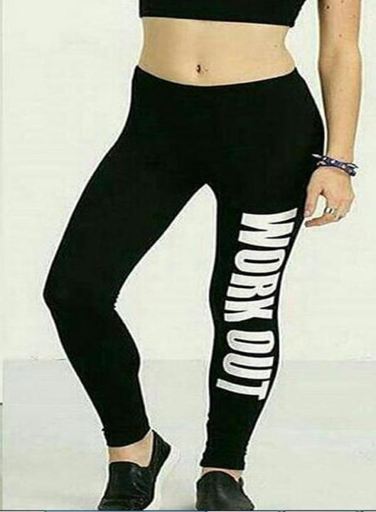 Black Lycra Workout Tights for Women