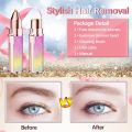 2 in 1 Electric Eyebrow Trimmer and Shaver, Rechargeable Hair Remover for All Parts Use in Pen Flawless Hair Remover Rechargeable Painless-Precision Eyebrow Trimmer and Eyebrow Razor Tool with LED Light for Face, Lips, Nose, Chin, Arm. 
