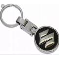 Suzuki Logo Metal Keychain black. 