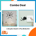 New design stylish wall clock, acrylic wall clock, European design wall clock, acrylic wall clock, beautiful wall clock, clock for bed room, clock for dinning room. 