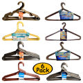 Cloth Hangers - Plastic Hanger, Large Hanger for clothes, Pack of 3 6 9 & 12 Plastic hangers, Cloth Hanger for Hanging, Hangers for Clothes, Non-Slip Suit Clothes Hangers. 