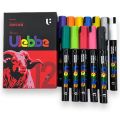 Ulebbe Permanent Acrylic Paint Markers Set Art Permanent Markers for Canvas, DIY Glass, Rock, Ceramic, Wood. 