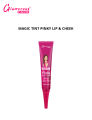 Glamorous Face Pinky Lip And Cheek Wow 24 Hour Magic Tint Beat Root Stay And Shiny Lush Flush Silk Texture For Daily Shine Advance Materials , Oil Free For All Skin Types. 