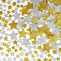 Silver & Golden Self Adhesive Star Shape Foam Glitter Stickers (Pack of 50) - Fomic Glitter Sheet Stars Stickers | Glitter Stars for Decoration. 