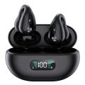 YYK-Q80 Wireless Earbuds Headphones with Earhooks Built-in 350mAh Battery Clip-on Earphone BT5.3 Headset with HiFi Stereo. 
