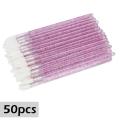 CNKESS Wholesale 50pcs Disposable Cosmetic Lip Brush Lipstick Lip Glossy Wands Pen Cleaner Applicator Makeup Brushes Tools. 