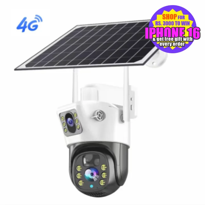 GSS 4G Solar Wifi Camera Sim Battery Backup Camera Wifi Smart