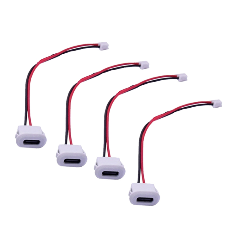 10Pcs Jack Female Type-C USB Connector USB Connector With Card Buckle High Current Fast Charging Jack Port USB-C Charger Plug B