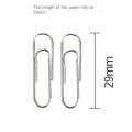Nickel-Plated Paper Clip Back-Type Buckle Back-Line Needle Clip Paper Clips File Paper Office Supply Paper Clip. 