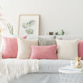 Solid Pillow Case Corduroy Flocking Velvet Cushion Cover Pink Grey Blue Coffee Soft Home Decorative Pillow Cover 45x45cm/60x60cm. 