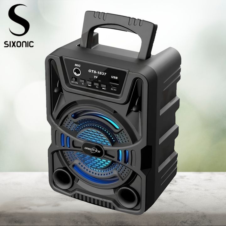 Sixonic%20GTS%201637%20/%201638%20Portable%20Rechargeable%20Wireless%20Bluetooth%20Speaker%20with%20Microphone%20%E2%80%93%20Best%20for%20Small%20Gatherings%20High%20Quality%20Stereo%20Sound,%20Big%20Woofer%20Mp3%20Speaker%20FM%20Radio%20USB%20Memory%20Card%20Supported%20-%20Image%203