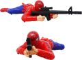 New Electric Crawling Soldier Toy Music Lighting Electric Electric Climbing Toy Crawling Action Figures with LED Light Gun and Sound| SharvilSons Spiderman Crawling Action Toy | Spiderman/Batman/Captain America/Hulk/GI Joe Army (Spiderman). 
