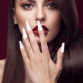 100pc Long Coffin Acrylic Nail Tips Clear Ballerina Shape Press On Fake Nails Artificial Fingernails DIY Manicure Nail Art Decoration for Women Girls. 