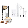 Silver Fox Ecom 2 in 1 Electric Rechargeable Coffee Beater & Milk Frother and Foamer | High Quality. 