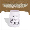 Gesso Primer For Canvas Clay pots & Wood. 