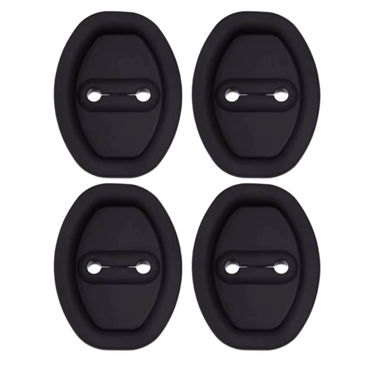 4pcs Silicone Car Door Lock Buckle Anti-collision Protective Cover Accessories