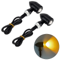LED Indicators LI16 – Mini Metal Turn Signals – Bullet Flasher – Motorcycle Amber Light. 