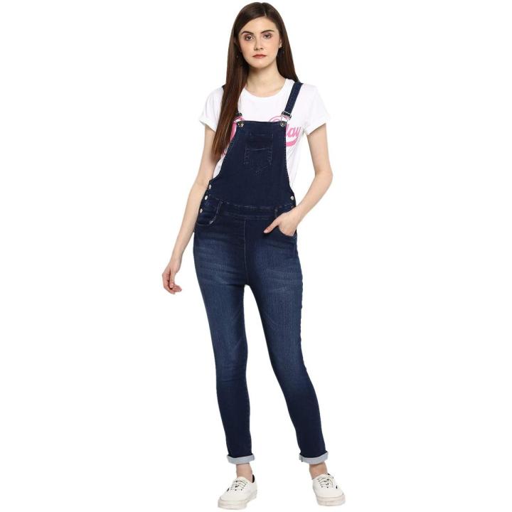 Dark%20blue%20denim%20jumpsuit%20romper%20for%20girls%20women%20-%20Image%202