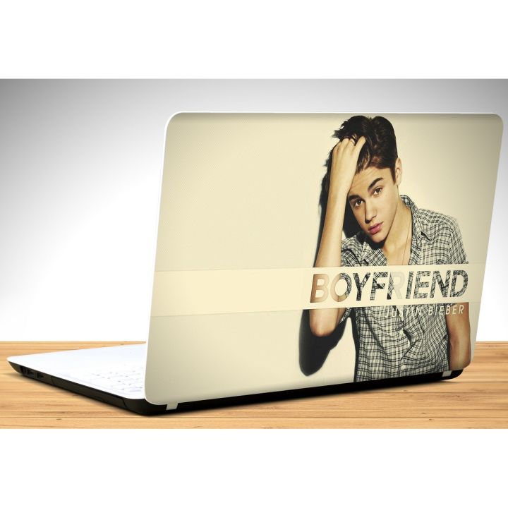 Justin Bieber Laptop Skin Vinyl Sticker Decal, 12 13 13.3 14 15 15.4 15.6 inch Laptop Skin Sticker Cover Art Decal Protector Fits All Laptops