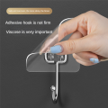 15 Piece Towel Hook Waterproof Transparent Hooks for Hanging Heavy Duty Wall Hooks for Bathroom Shower Kitchen. 