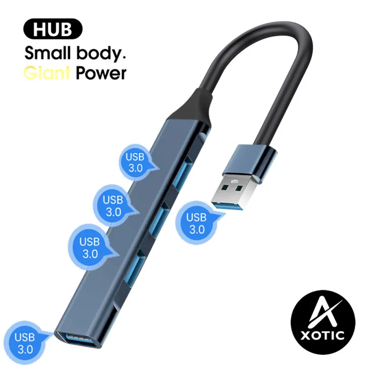 AXOTIC%20USB%20HUB%203.0%20With%204%20Ports%205V/1.5A%20Charging%20High-Speed%205Gbps%20USB3.0%20Sync%20Data%20USB%20Splitter%20For%20Computer%20Flash%20Drive%20-%20Image%202
