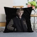 New Evan Peters Pillow Cover Bedroom Home Office Decorative Pillowcase Square Zipper Pillow Cases Satin Fabric Eco-Friendly 0509. 