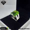 Peridot Gemstone Ring, Peridot Ring For Men, 925 Stering Silver Peridot Ring, Lab Created Peridot Ring. 