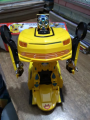 Large Electric Musical Transforming Robot Car With Led Light and Music Sound 360° Rotating Toy For Girls Boys Kids Vehicle Cars Battery Operated Toys. 