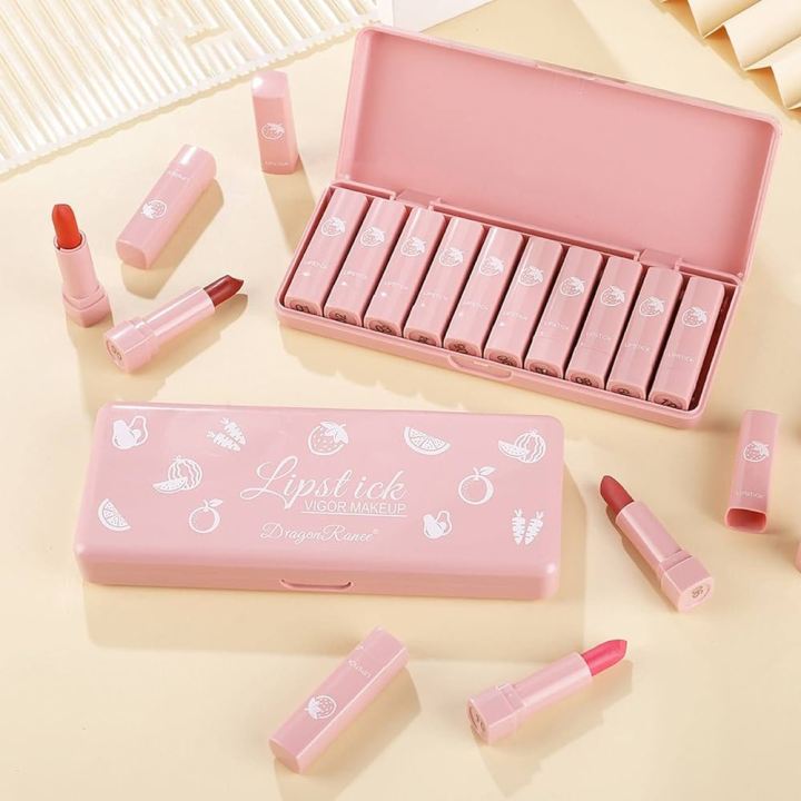 Dragon%20Ranee%20-%2010PCS%20Cute%20Mini%20Matte%20Waterproof%20Lipstick%20With%20Case%20-%20Image%202