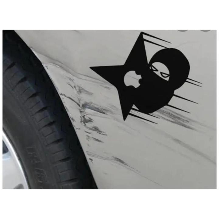 Car scratch Customized Coverup Ninja Decal Sticker 5 Inches