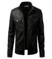 Men's Slim Fit Leather Jacket M65. 