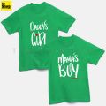 The Shop - Pack Of 2 - Multicolor Round Neck Mama's Boy & Daddy's Girl Kids T-Shirt, For Boys & Girls Kids - MB-DG2. 
