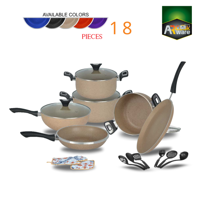 Non%20stick%20Cookware%20set%20Gift%20pack%2018%20-AND%2019%20pcs%20AR%20cookware%20double%20Marble%20Coated%20inside%20and%20outside%20low%20price%20range%20Imported%20Quality%20Marble%20with%20heavy%20Weight%20cookware%20Material%20set%20Pack%20of%2019%20pcs%20-%20Image%202