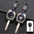 Suzuki Alto Zinc Alloy Metal Car Key Case With Keychain Waterproof Dustproof Scratch Resistant Glow In Dark Premium Suzuki Accessory Key Cover - Gun Grey. 