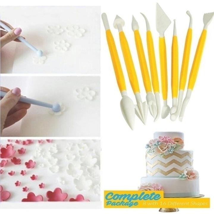 Fondant Cake Making Modelling Crafting Tool Set Of 9 Pcs 18 shapes Multicolor Daraz.pk