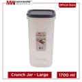 Crunch Jar Airtight container with lid kitchen accessories food storage air tight storage jars canister for snacks dry fruits lentils storage etc. 