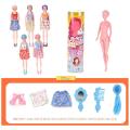 Barbie Color Reveal Doll with 7 Surprise: Water Reveals Dolls Look & Creates Color Change on Face & Hair baby play house toy birthday gift. 
