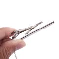 Mens Plain Silver Chrome Stainless Steel 6CM Standard Tie Clip Clasp Bars Pins. 