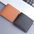 Thin design Leather wallet  Small Black color Men's wallet Vintage style Pu leather  holder for  use Business professionals Travel accessory Gift for men Minimalist lifestyle. 