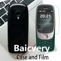 Fashion Soft silicone TPU Back Cover For Nokia 6310 2021 2,8 TA-1400 Phone Funda Case with Screen Protector Film. 