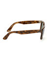 Ray-Ban Wayfarer Ease Square Acetate Polished Light Havana Frame Green Lenses-RB4340-710-50. 