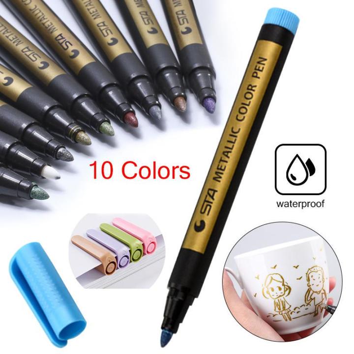 Metallic%20Paint%20Markers%20Pen%20Set%20Pack%20of%2010%20-%20Image%207