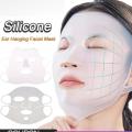 Face Slimming Mask Reusable Moisturizing Silicone Face Cover Beauty Shaper Shape Chin Forehead Lips. 