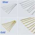 Flat Head Pins Golden Head pins For Making Jewelry Findings DIY Accessories 100pcs/ Bag 24 mm. 