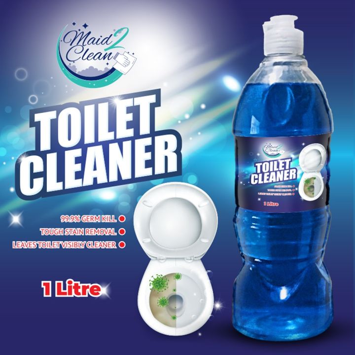 Maid 2 Clean Toilet Cleaner - Bathroom Cleaner - Tiles Cleaner - Toilet Stain Remover - Liquid Kills 100% Germs - Toilet Cleaner 1000ml - Made in Pakistan